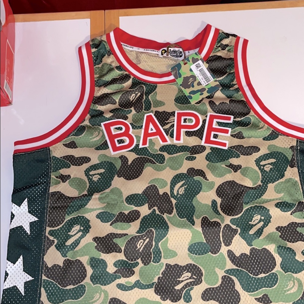 New BAPE camo large tank top